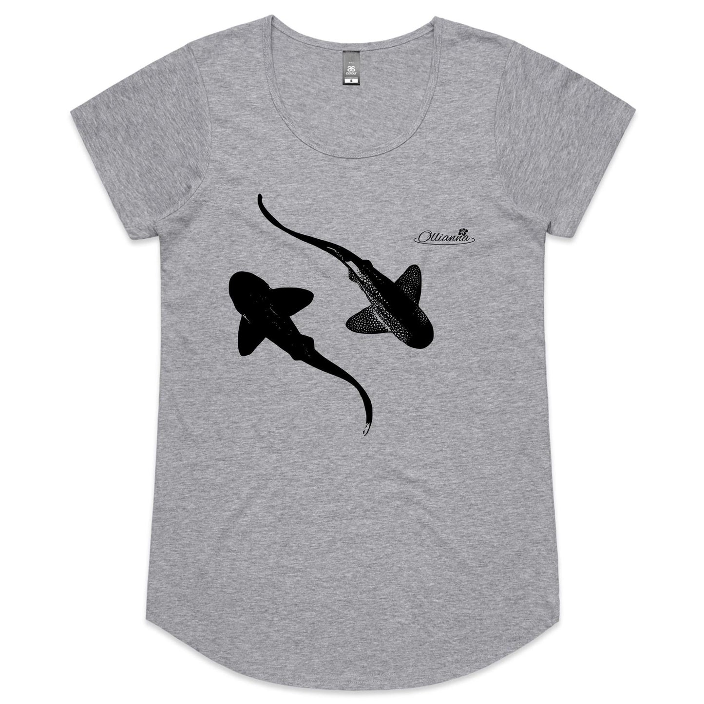 Leopard Sharks - Women's Scoop Neck T-Shirt