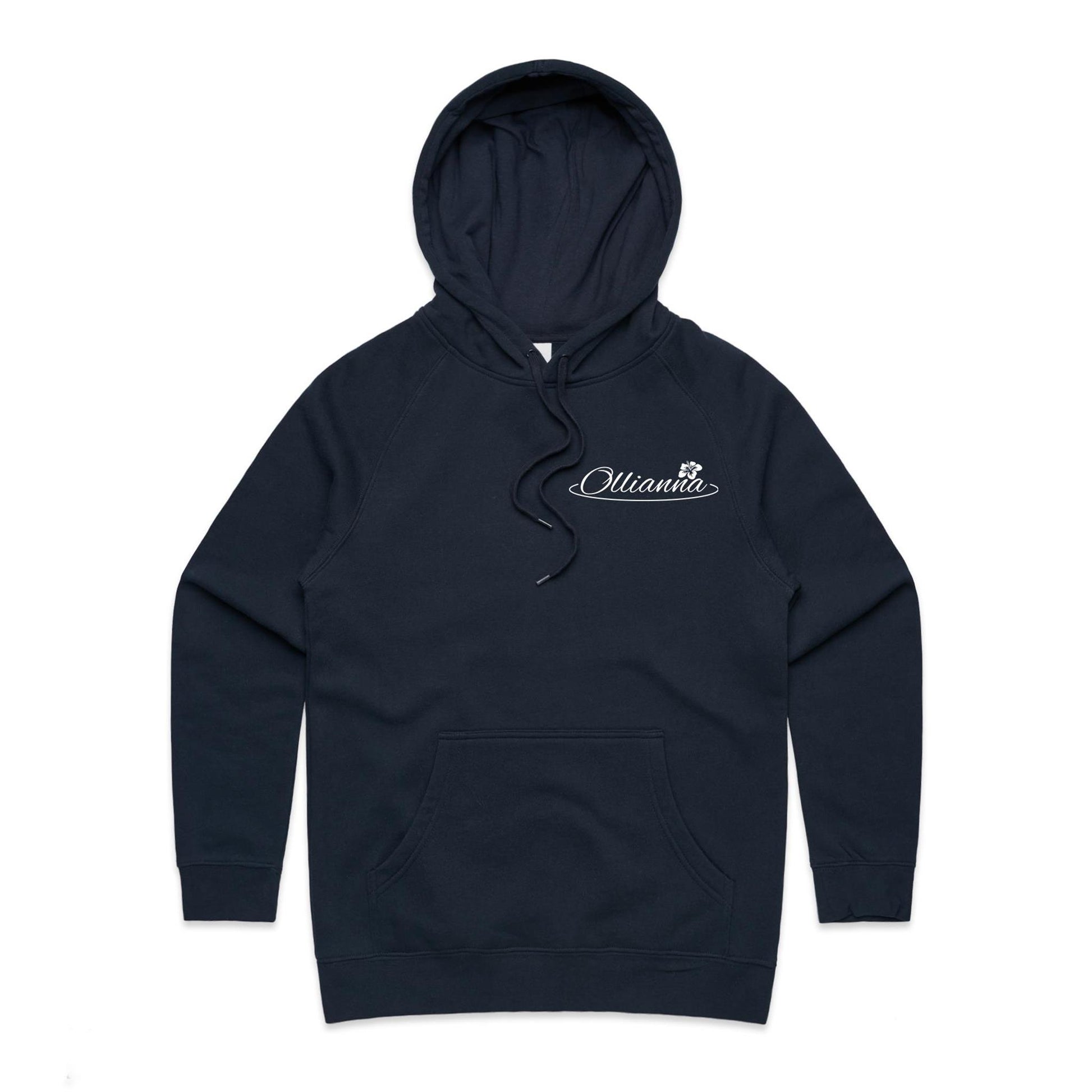 Ollianna women’s hoodie by Ollianna of Brisbane. This hoodie is the perfect companion for those seeking warmth and comfort.